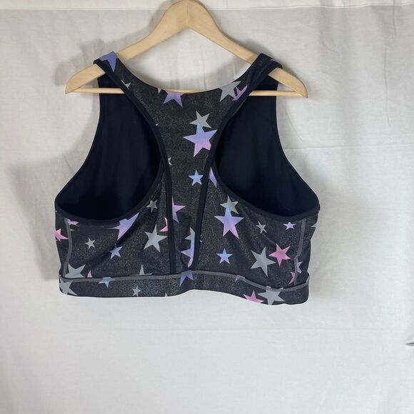 Torrid Active Longline Grey Starshine Sport Bra Sz 4X - Picture 3 of 6